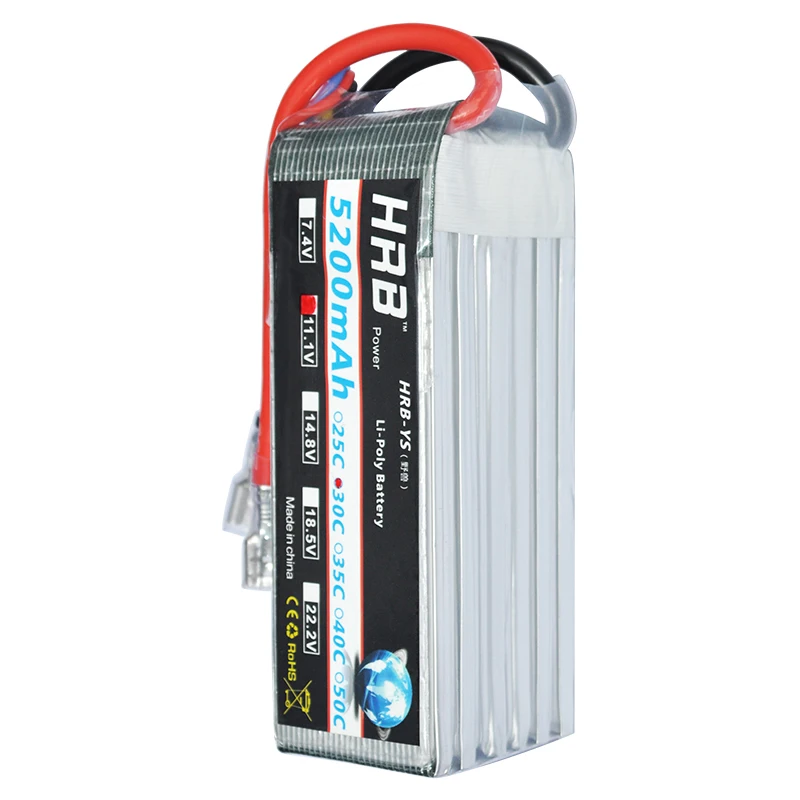 HRB Hubsan H109S RC Lipo Battery 5200mAh 11 1V 30C 3S2P For 4 xis Quadcopter font