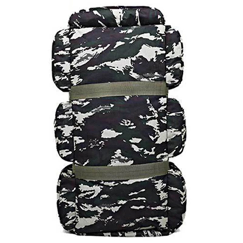 White Camouflage 90L большой Ёмкость открытый Пеший Туризм рюкзак военный тактический пакет камуфляж Чемодан мешок Палатка контейнер для одеяла 9 дл - Цвет: White Camouflage