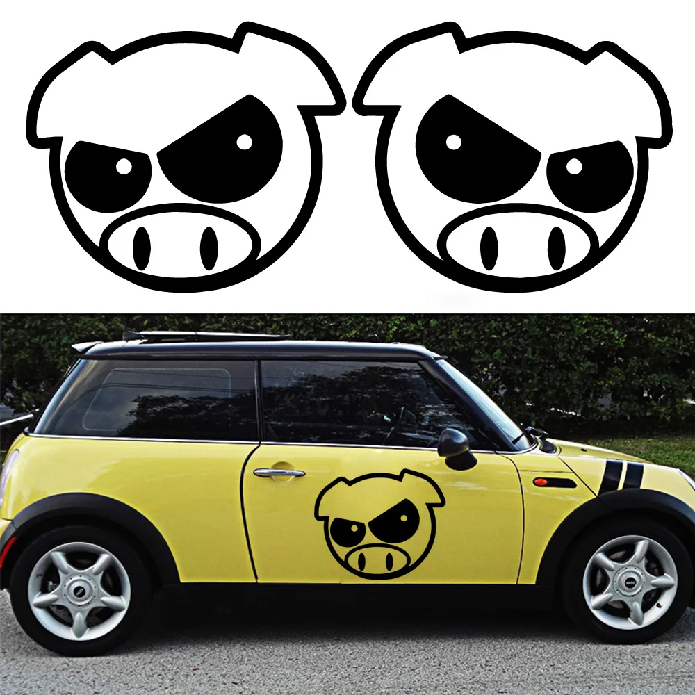 

Funny Cool Pigs Auto Stickers On The Car Funny Colorful Car Stickers Auto Automobile Decals