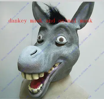 

The Most Lovely Companion Rubber Latex Shrek Donkey Mask for Celebration Party