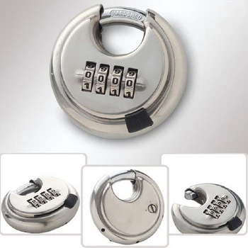 

70mm Digit Disc Padlock 4 Stainless Steel Combination Disc Padlock High Quality