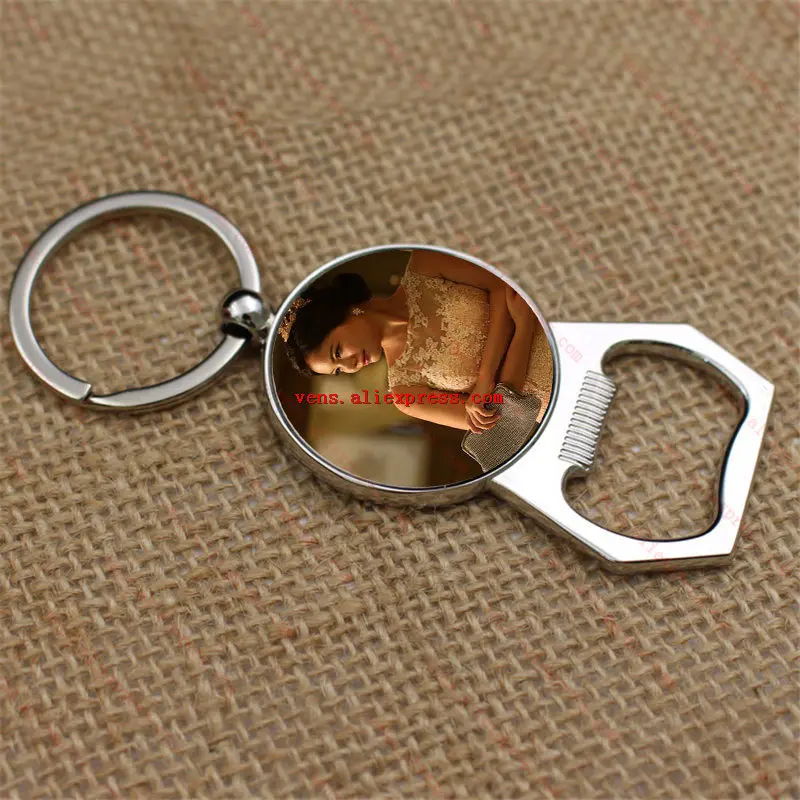

new sublimation blank big Bottle opener key chains hot transfer printing metal key ring consumable 20pcs/lot