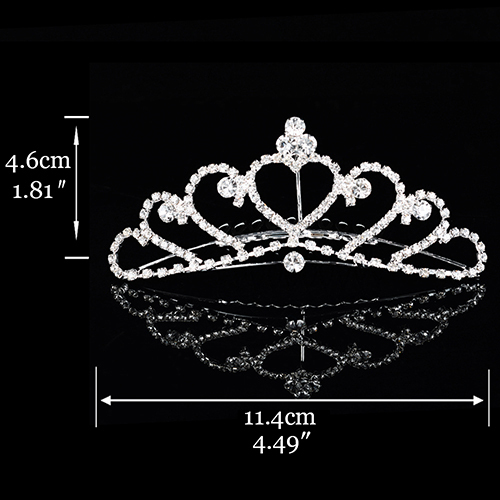 Crown for Girls Show Bridal Crown Tiara Diadem Crystal Floral Wedding Bridal Hair Accessories Head Jewelry