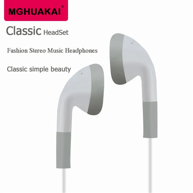 Cheapest Flat Head Earphones Without Microphone White Good Portable