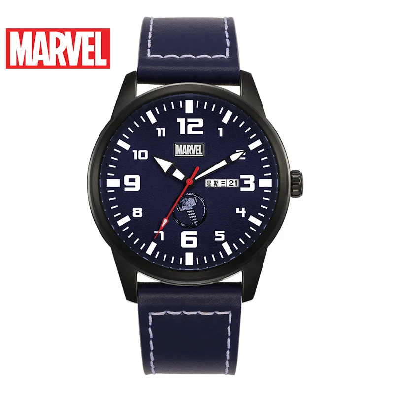 

Marvel Thor Hammer Japan Quartz Watch Genuine Leather 50m Waterproof Stainless Limited Edition Luxury Watch Men Free Shiping