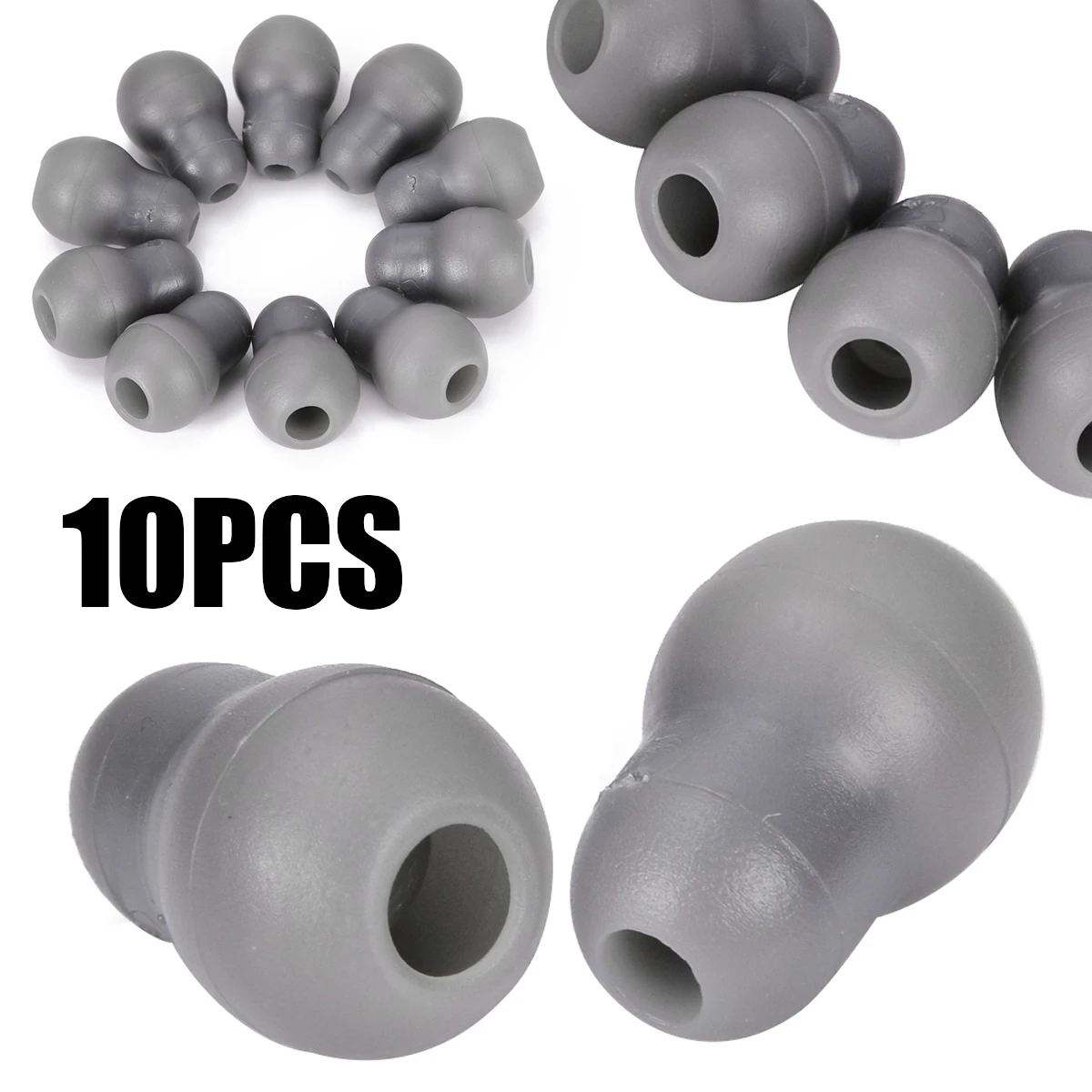 10pcs/Lot 13*20mm Gray Silicone Soft Earplug Stethoscope Eartips Earpieces for Littmann Stethoscope