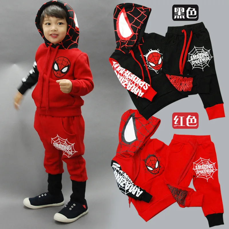 

Spiderman Children Boys Clothing set Baby Boy Spider man Sports Suits 2-6 Years Kids 2pcs Sets Spring Autumn Clothes Tracksuits