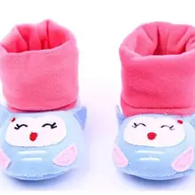 Горячая Распродажа, 0-12 месяцев, для маленьких девочек и мальчиков, милые, с объемным рисунком животных, хлопковые, теплые, мягкие, Нескользящие, высокие, для кроватки, 12 см