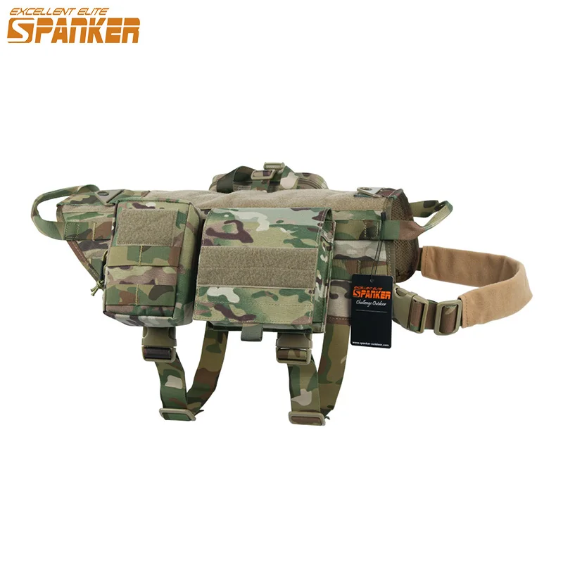 

EXCELLENT ELITE SPANKER Outdoor Training Dog Clothing Vest Set Tactical Dogs Clothes Pet Dog General Clothing Hunting Accessory