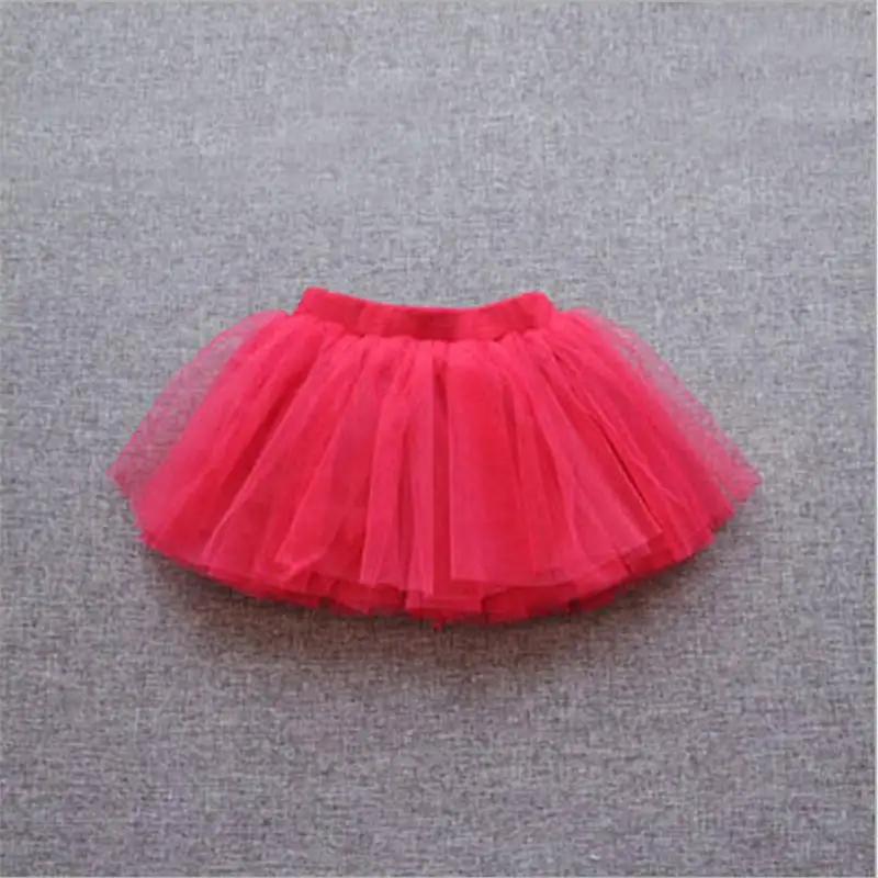 Стильная Пышная юбка-пачка принцессы для новорожденных; вечерние юбки для маленьких девочек на свадьбу; Одежда для маленьких детей; летняя юбка для малышей - Цвет: red
