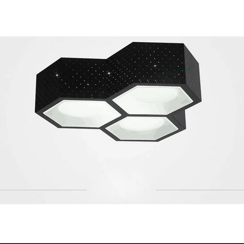 

Modern Contracted Iron Acryl LED Ceiling Lamp Box LED Chip Stepless Adjusted Light Sitting Room Office Through-Carved Lamp