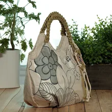 Новые модные женские дорожные сумки с аппликацией! Милые Женские повседневные сумки на плечо с цветочным принтом и универсальная маленькая сумка с кисточками в национальном стиле