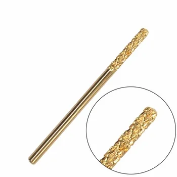 1 Pc High Quality Samll YG8 Tungsten Steel Diameter Gold Plated Nail Drill Bit Grinding Head Tool For Nail Art Drill Machine