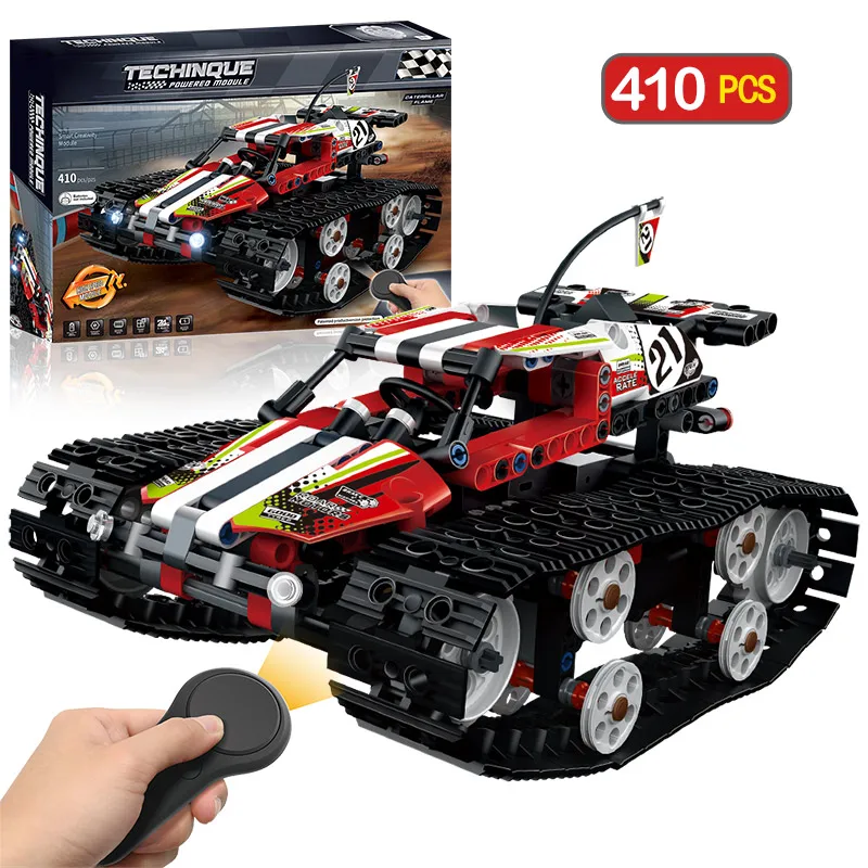 

Technic RC TRACKED RACER Car Electric Motor Power Function Fit Technic 42065 City Building Block Bricks Model Kid Gift