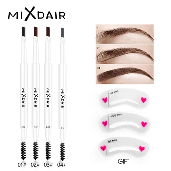 

MIXADIR White Waterproof Eyebrow Pencil Long-lasting Eyebrow Makeup Automatic Eye Brow Pen With Brush 4 Colors Eyebrow Enhancer