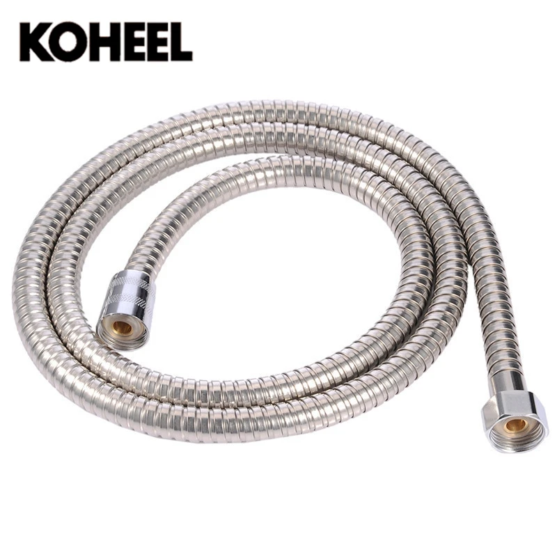 1.5M Stainless steel tube Bathroom Shower Hose Water Pipe Silver Common