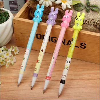 

1 Piece Lovely Rabbit Mechanical Pencil 0.7mm refill Lead Automatic Pen Kawaii Pencil For School Stationery Writing Supplies