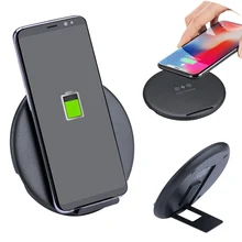 Складное Беспроводное зарядное устройство Qi для iPhone X 8 Plus 10 Вт Быстрое беспроводное зарядное устройство для samsung Galaxy S8 S9 S10 Note 8 huawei