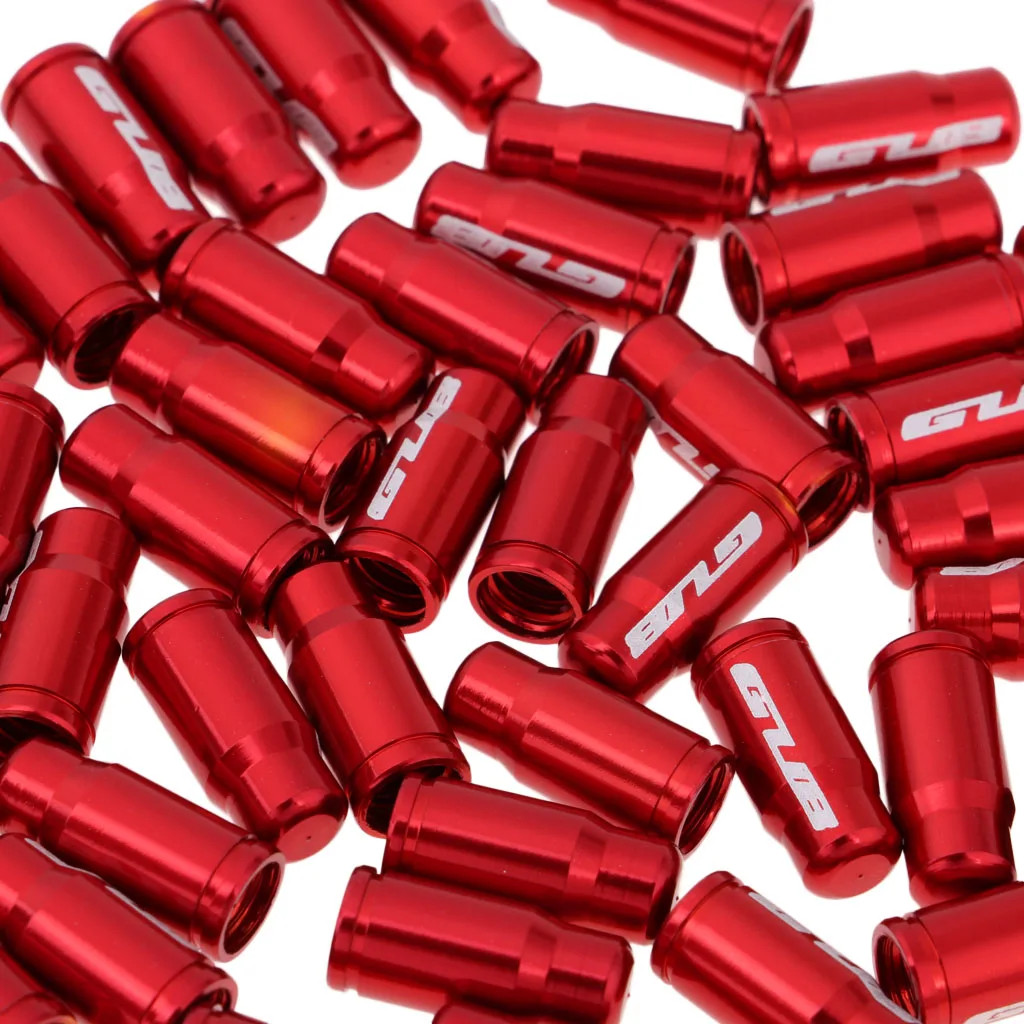 50 упаковок, велосипедная крышка Presta Schrader из алюминиевого сплава, защита от пыли для велосипедных шин, французский и американский стиль, покрытие для велосипедных шин