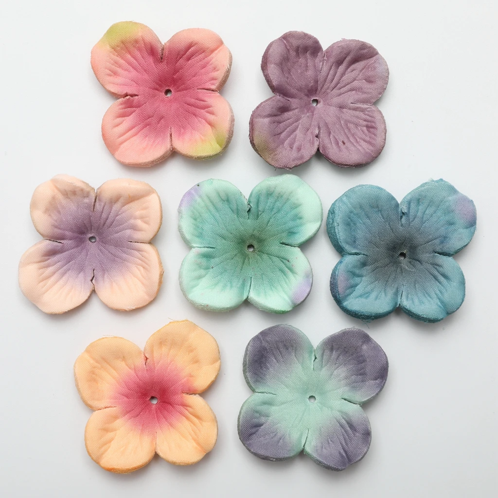 500pcs Silk Artificial Hydrangea Flower Petals for DIY Craft Accessories Wedding Decor
