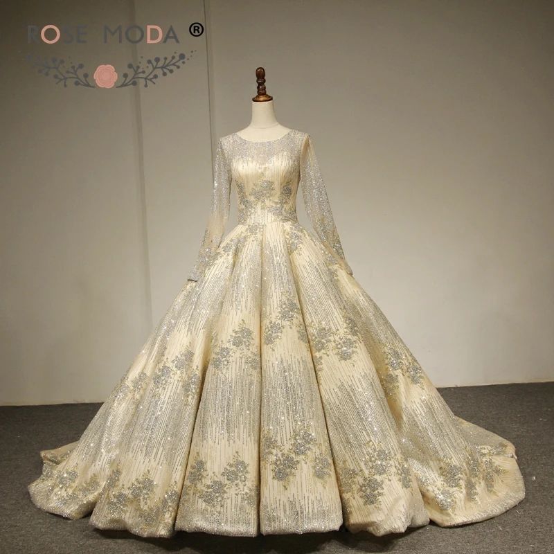 silver glitter wedding dress