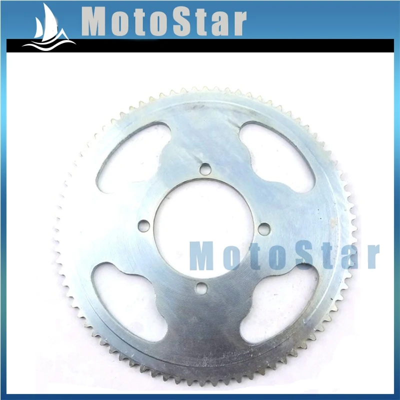 54mm 80 Tooth 25H Scooter Steel Rear Chain Sprocket For 2 Stroke 47cc 49cc Engine Chinese Mini ATV Quad Pocket Bike Goped