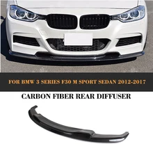 F30 3D styling carbon fiber car front bumper lip for BM W,auto carbon front spoiler lip for F30(fit F30 M tech bumper 2012UP) fit for 06 08 lexus is250 is350 ds poly urethane black front bumper lip spoiler