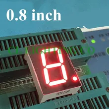 0." в 0.8 дюйма Красный 7-сегментный светодиодный Дисплей 27.7*20*10 мм Цифровой Дисплей 0.8 дюйм(ов) 1 бит Цифровой Tube Пластик металла катода/анод