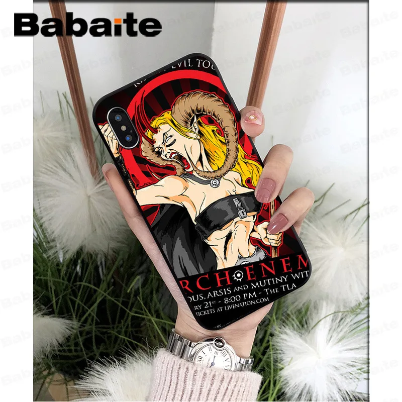 Babaite Arch Enemy Pattern TPU Soft Phone Accessories Phone Case for Apple iPhone 7 8 6 6S Plus X XS MAX 5 5S SE XR Cellphones