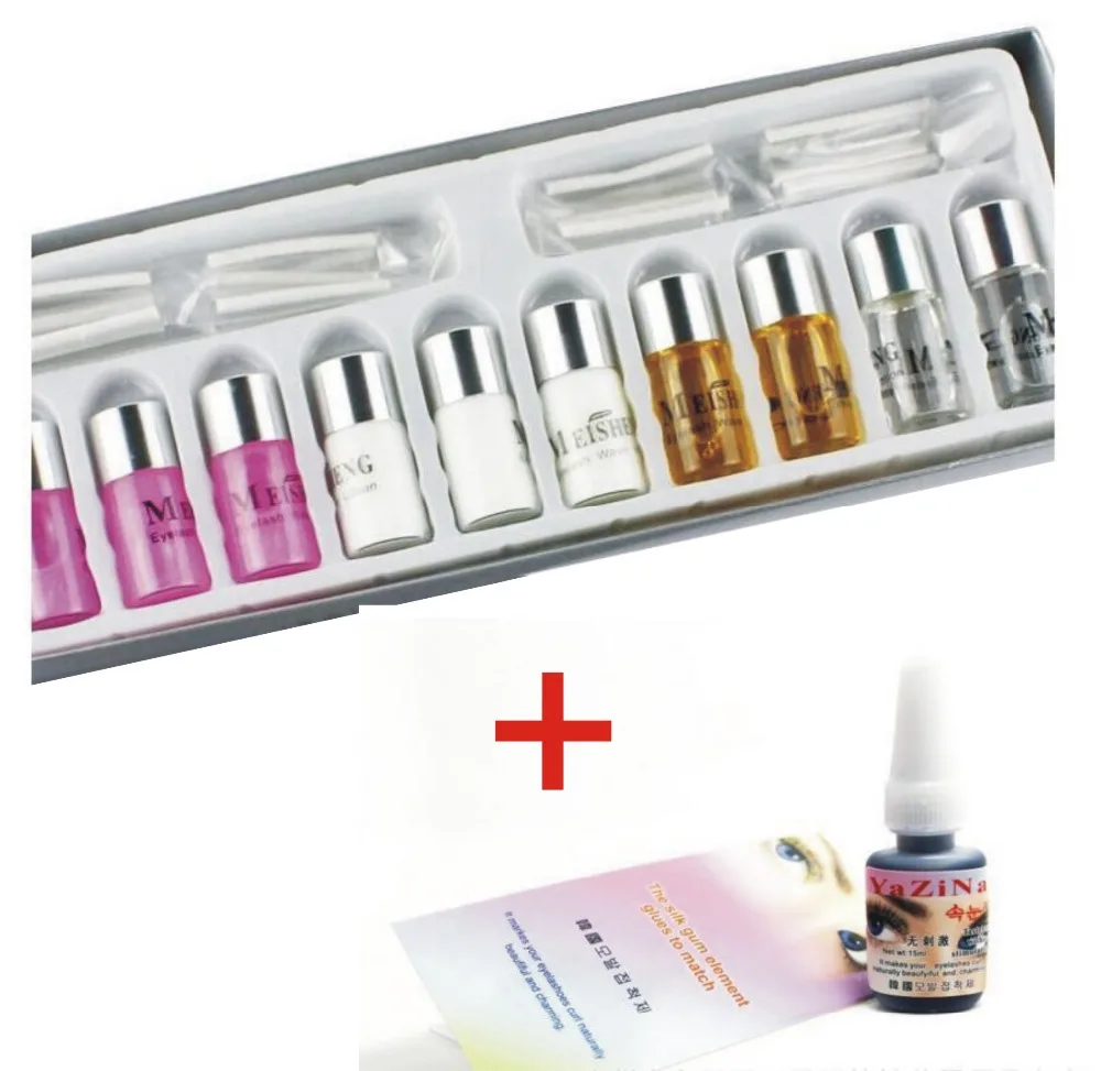 Eyelash Curling Perming Curler PERM Kit aid Full set PERM Liquid set