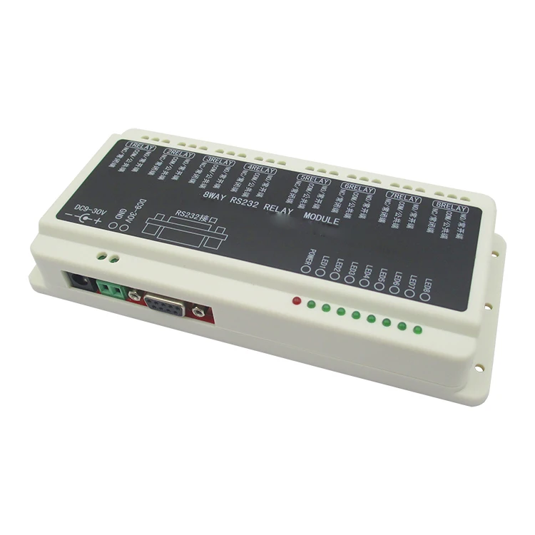 8 RS232 serial port relay control board anti high frequency interference