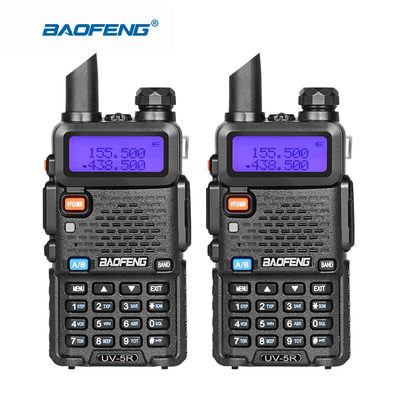 imágenes para 2 unidades de baofeng UV-5R de banda dual transceptor de radio de doble pantalla de walkie talkie comunicador de radio UV5R walkie talkie portátil conjunto imágenes para 2 unidades de baofeng UV-5R de banda dual transceptor de radio de doble pantalla de walkie talkie comunicador de radio UV5R walkie talkie portátil conjunto