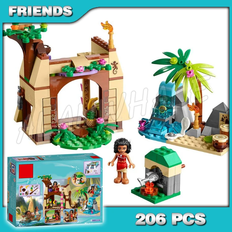 

206pcs Princess Friends Moana Moana's Island Sea Adventure 10662 Model Building Blocks Children Toys Brick Compatible with Lego