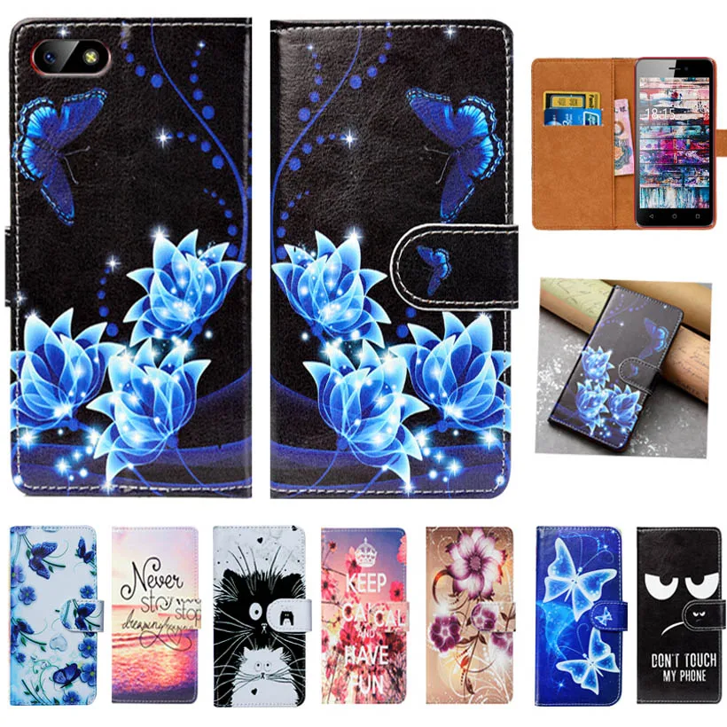 

For BQ BQ-5002G Fun Case High Quality Pu Leather 5.0" Print Flip Wallet Case Back Cover For BQ BQ-5002G Fun Book Case