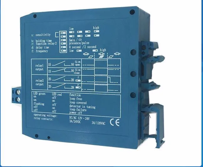 Dispositivo di ispezione del veicolo Loop rilevatore di veicoli autocontrollo magnetico M1H controllo del segnale Dual 12V / 24V