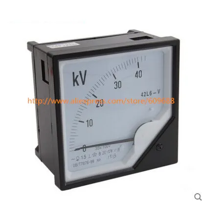 

42L6 Voltage Current Power Meter 6KV 10KV 42L6-KV Panel Meter Size 120*120mm Mounting Hole 112*112mm