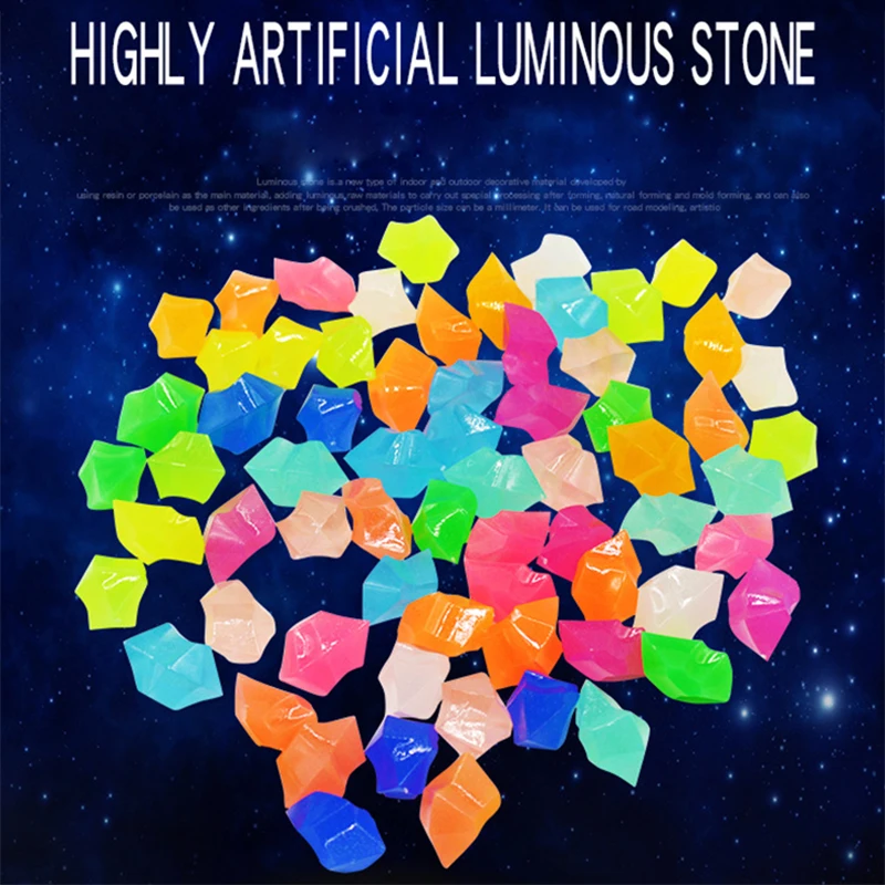 

Fish Tank Decoration Night Light Acrylic Ice Cubes Party Decoration Fluorescent Ice Cubes Luminescent Ice Cubes