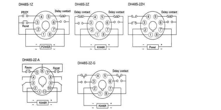 DH48S-1Z цифровой светодиодный программируемый таймер реле времени DH48S 0.01S-99H99M din-рейка AC110V 220V DC 12V 24V с гнездом
