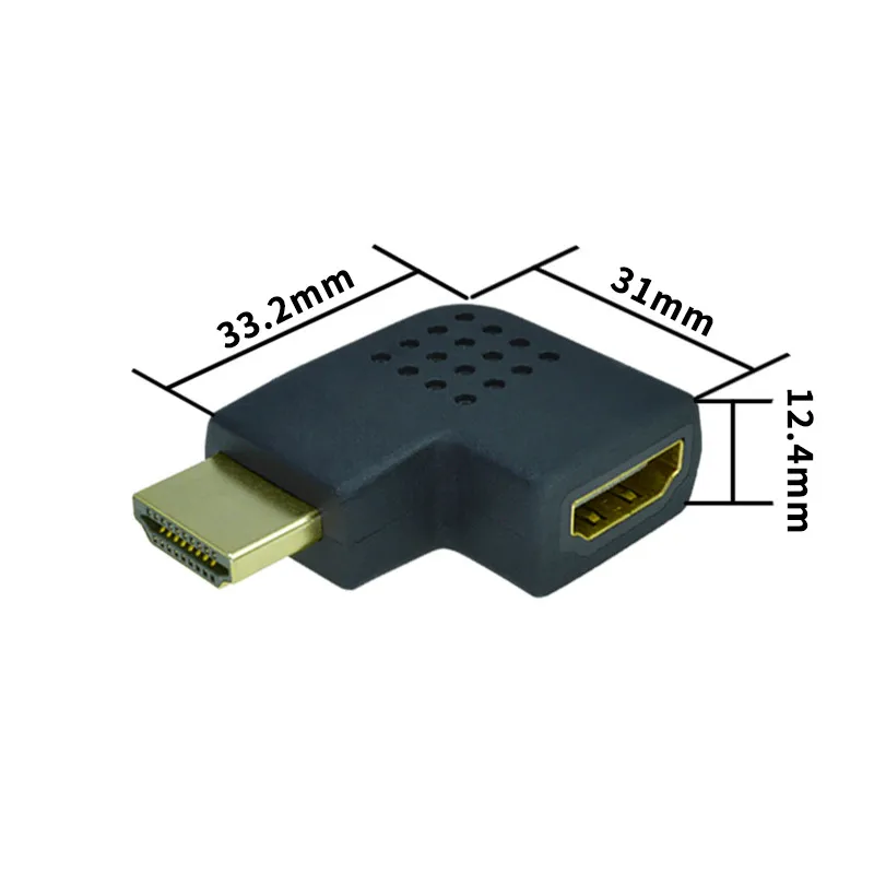 HDMI папа к Женский Кабель адаптер преобразователь удлинитель угол 90 градусов 270