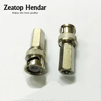 

100Pcs BNC Male Twist-On Connector - RG59 & RG62 PVC Coax Cable Adapter for CCTV Camera