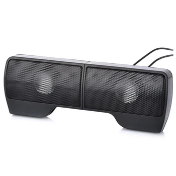 

Portable Mini USB Stereo Speaker Soundbar for Notebook Laptop Mp3 Music Player Computer PC w/Clip