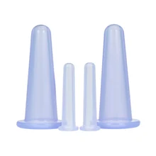 4 шт силиконовые чашки семейный массаж тела помощник вакуумное средство против целлюлита баночки для лица шеи набор мыла забота о здоровье массаж