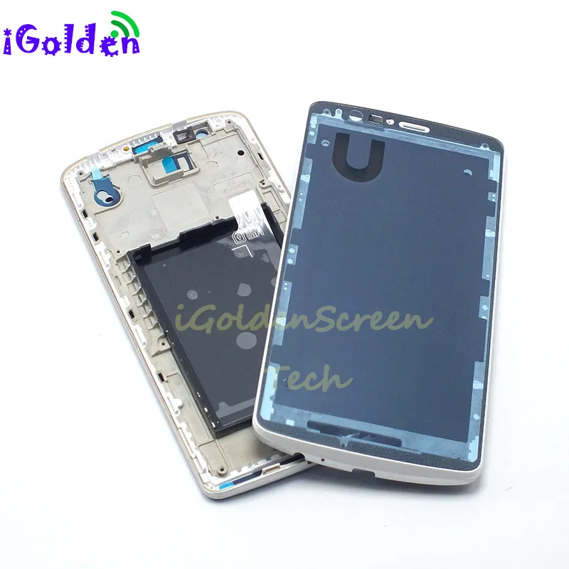 Black White color For LG G3 D855 D850 Housing Middle Frame Bezel Middle Plate Cover Repair Part free shipping