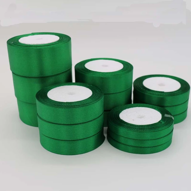 One Piece 25 Yards Bottle Green Silk Satin Ribbon For Wedding Party  Decoration Gift Wrapping Apparel Accessories Wholesales - Ribbons -  AliExpress