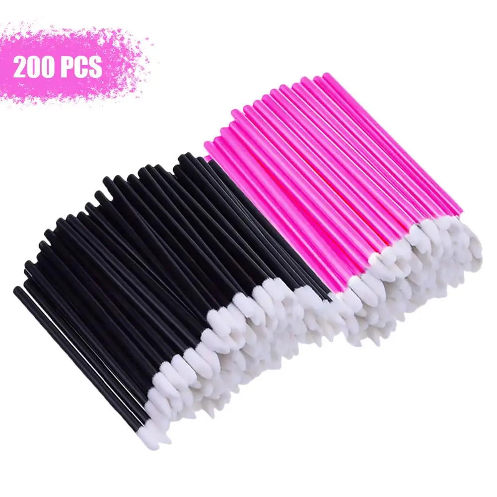 Pincéis de Maquiagem Kits de Ferramentas Descartável Labial Escovas Batom Gloss Varinhas Maquiagem Pincel Aplicadores 200 Pçs 2 Cheap Aplicador de sombra
