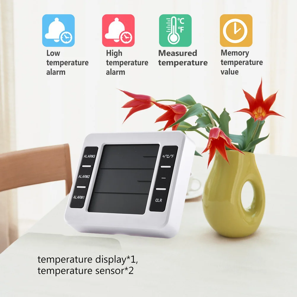 

SN010 Electronic Thermometer Wireless Indoor Outdoor Weather Station Thermometer Humidity Digital Wireless Sensor LCD Display