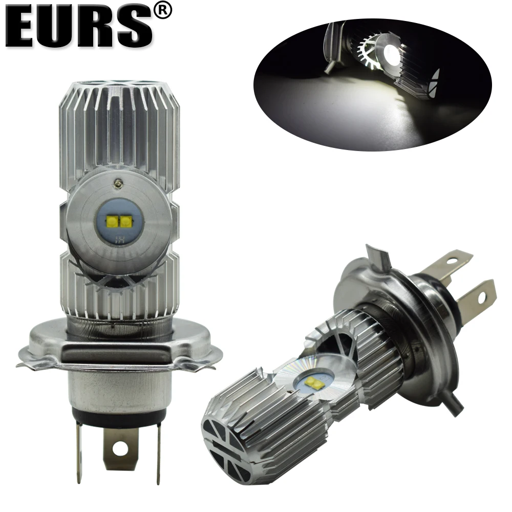 EURS h4 Led Motorcycle Scooter Light Bulb Motorbike h4 Led Headlight