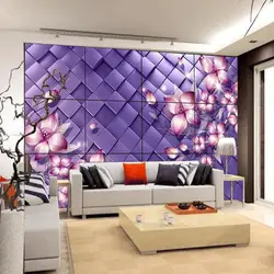 Beibehang papel де parede простые современные стены комнаты плитка фон фиолетовые цветы фантазия росписи Новая культура обои