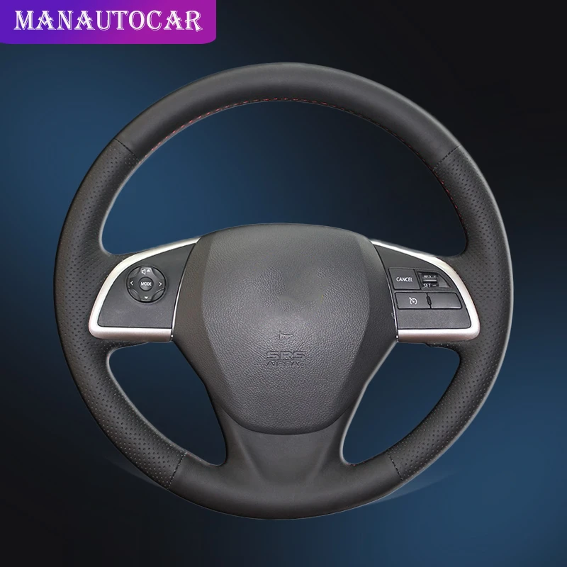 

Car Braid On The Steering Wheel Cover for Mitsubishi Outlander 2013 2014 Mirage 2014 ASX L200 2015 2016 Auto Covers Car-styling