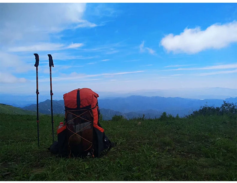 Resistente à Água Pacote de Acampamento 40 + 16l Engrenagem Caminhadas Mochila Leve Viagem Montanhismo Trekking Mochilas 3f ul 13 3f ul engrenagem resistente à água caminhadas